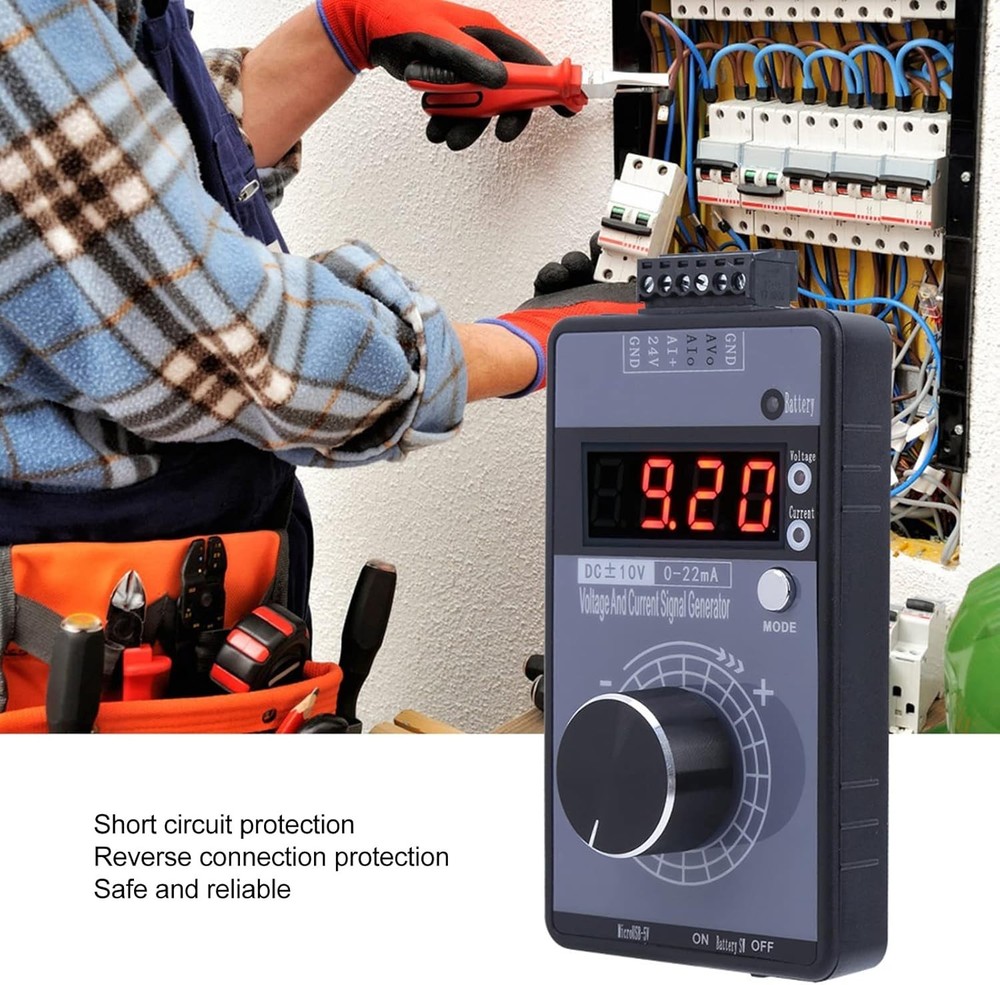 Handheld DC 0-10V 0-20mA Voltage Current Signal Generator Process Calibrator