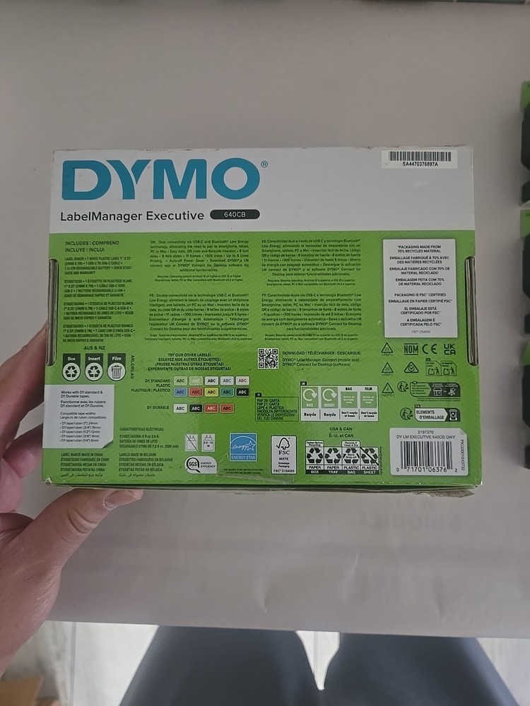 Genuine DYMO LabelManager Executive 640CB Portable Compact Label Printer