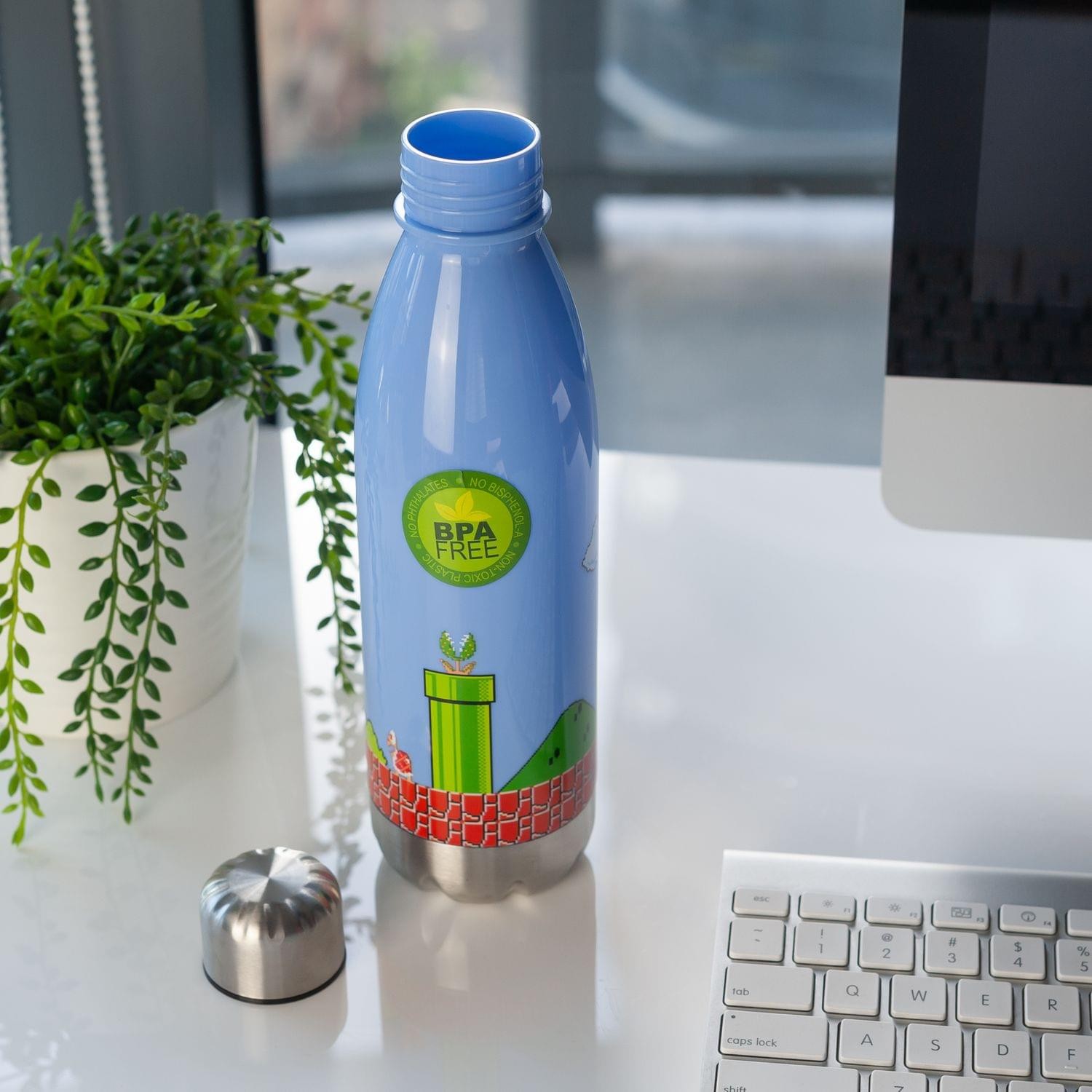 Super Mario Bros Water Bottle | 17 oz | Mario Collectibles