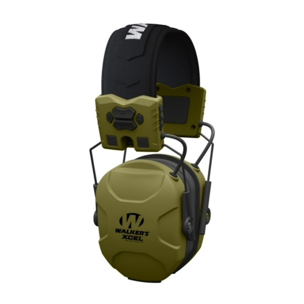 Walkers XCEL 500BT Digital Electronic Muff Protective Case Bundle (Green)
