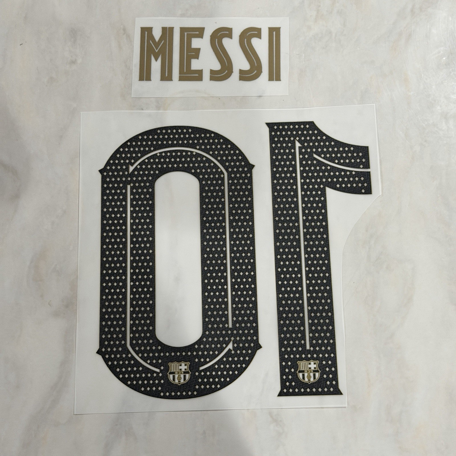 2020-21 MESSI Barcelona Away Nameset Name Number Dorsal UCL Copa Cup Champions