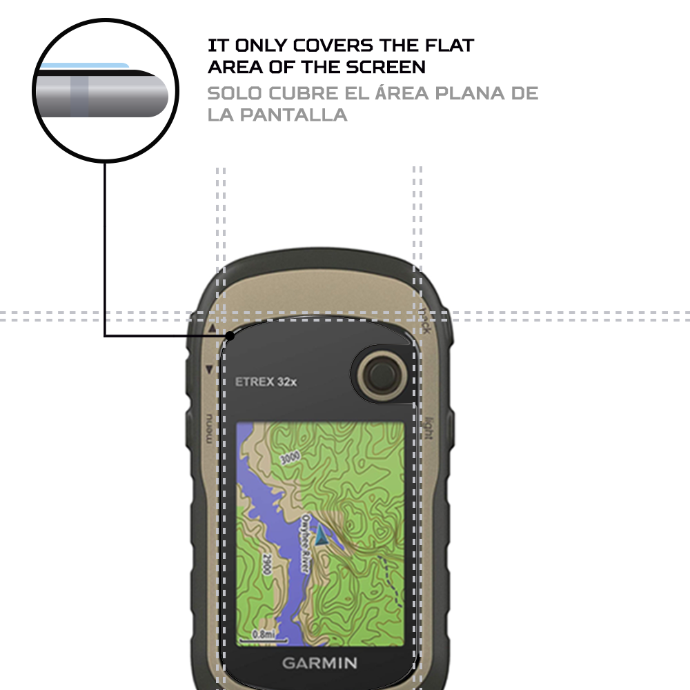 ANTISHOCK Screen protector for Garmin eTrex 32x