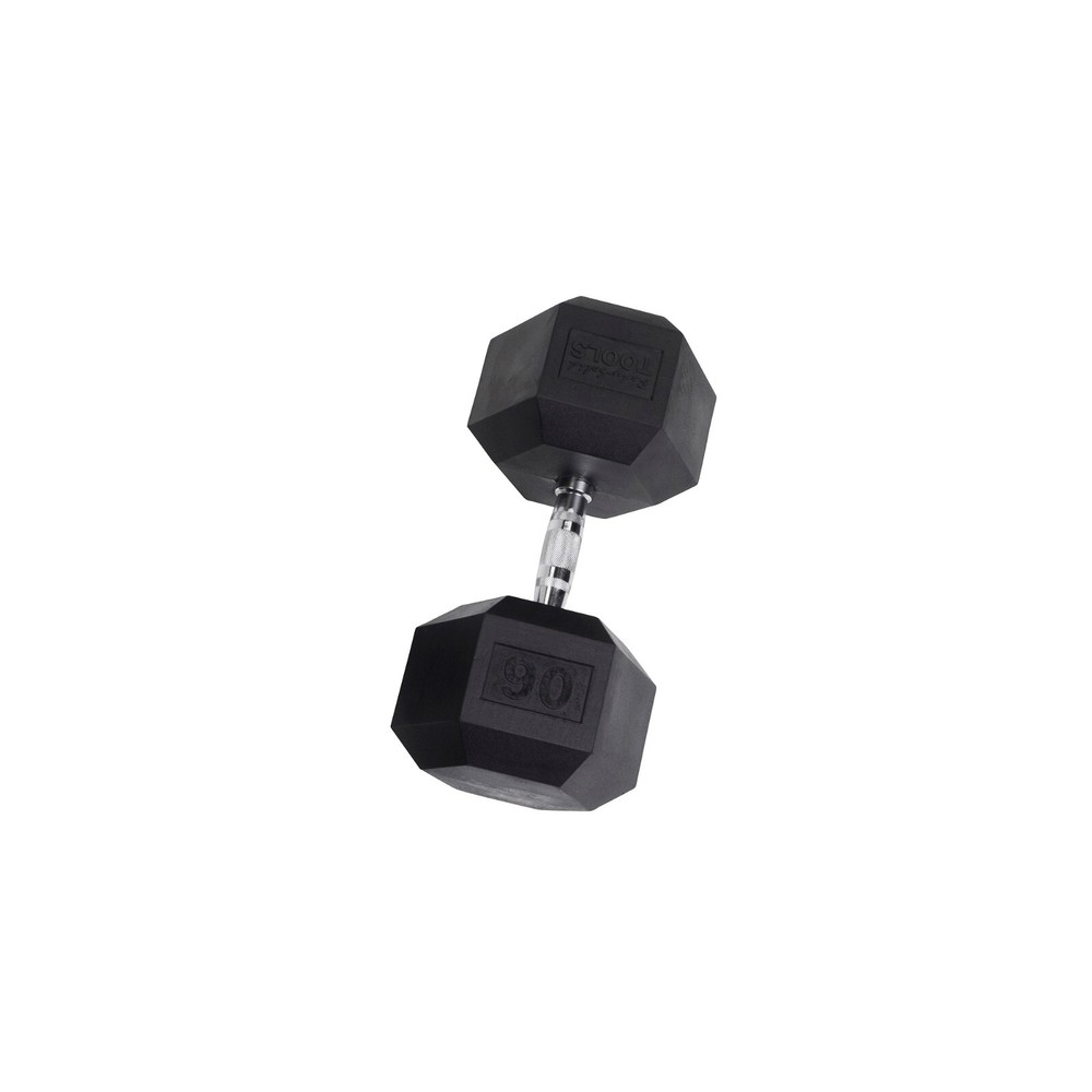 Body-Solid 5-75 lb Rubber Coated Hex Dumbbell Set SDRS1200