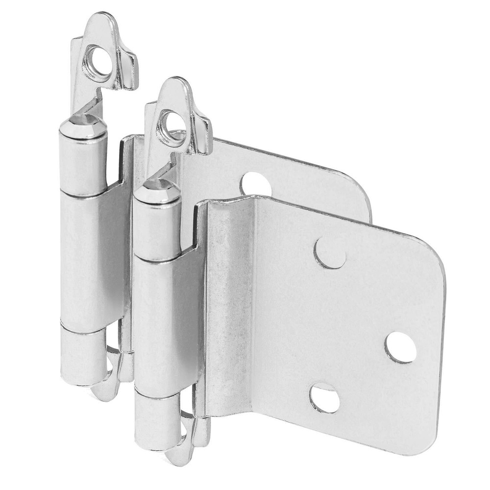 10 Pair Pack - 16890-SN Satin Nickel Cabinet Hinge Variable Overlay with 30 D...
