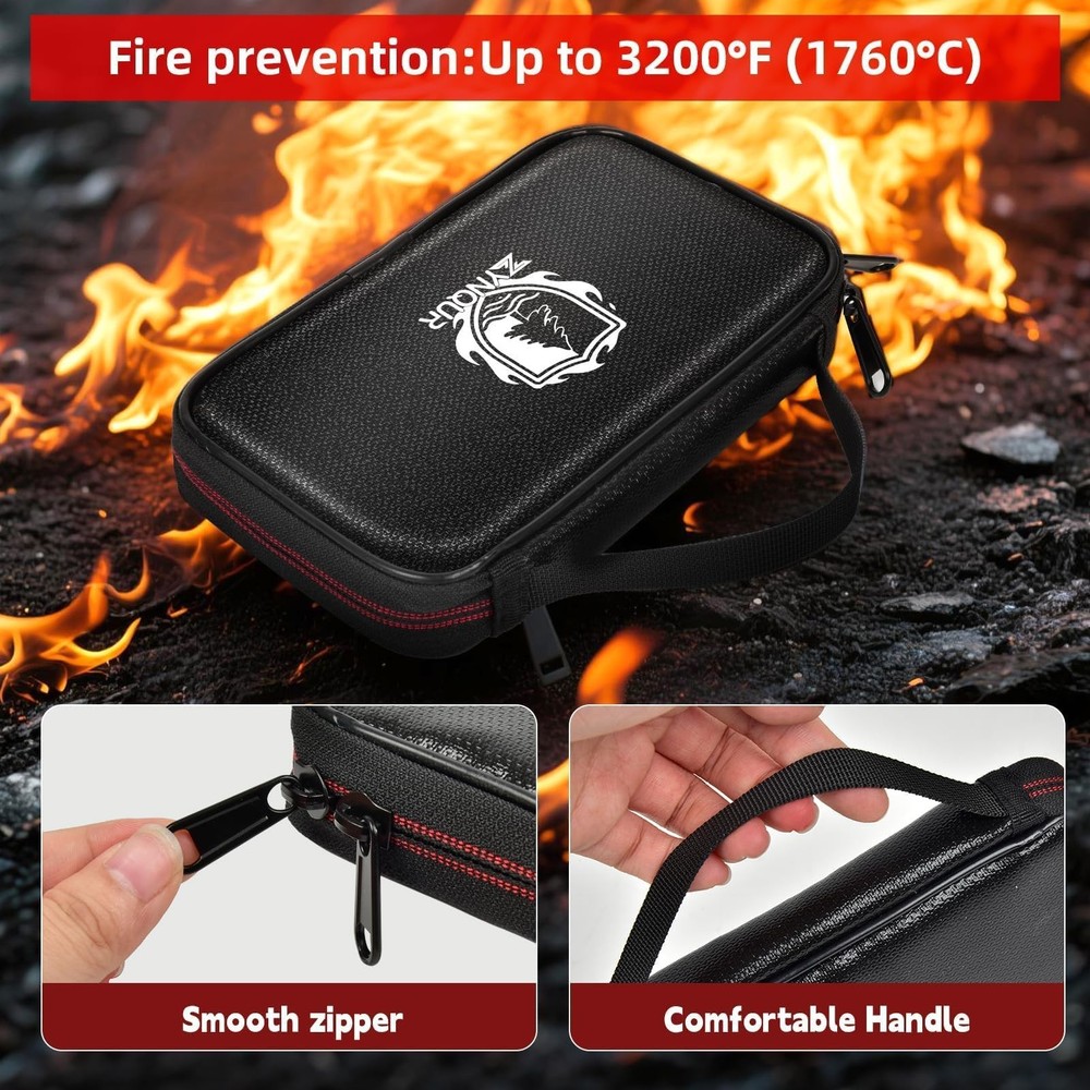 Fireproof Flash Drive Case 10 XL Slots, USB Case Compatible with Sandisk/for ...