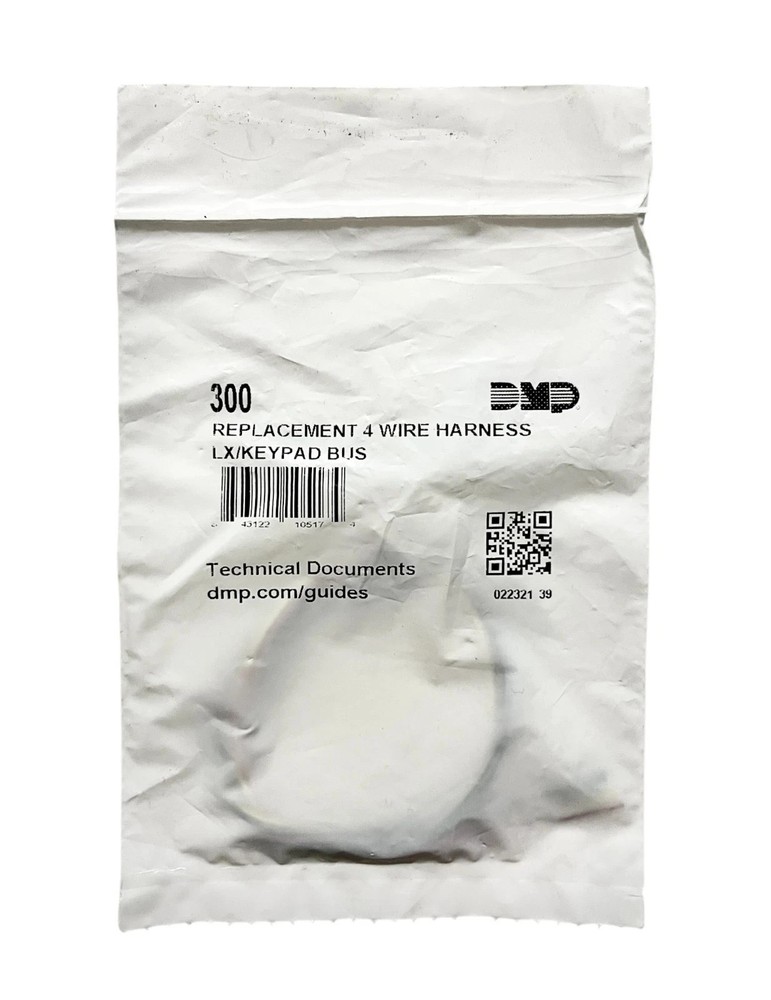 DMP 300 Replacement 4-Wire Harness LX/Keypad Bus Bagged