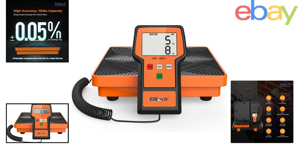 110 Lbs Electronic Charging Weight Scale with Tare Function & Non-Slip Platform