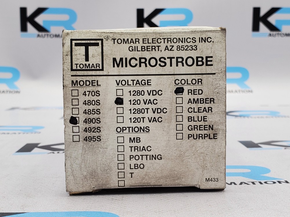 Tomar Microstrobe 490S-120 Signal Lights RED