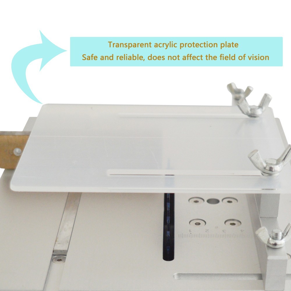 110V Mini Table Saw with 7-Speed Adjustment for Model Making Cutting
