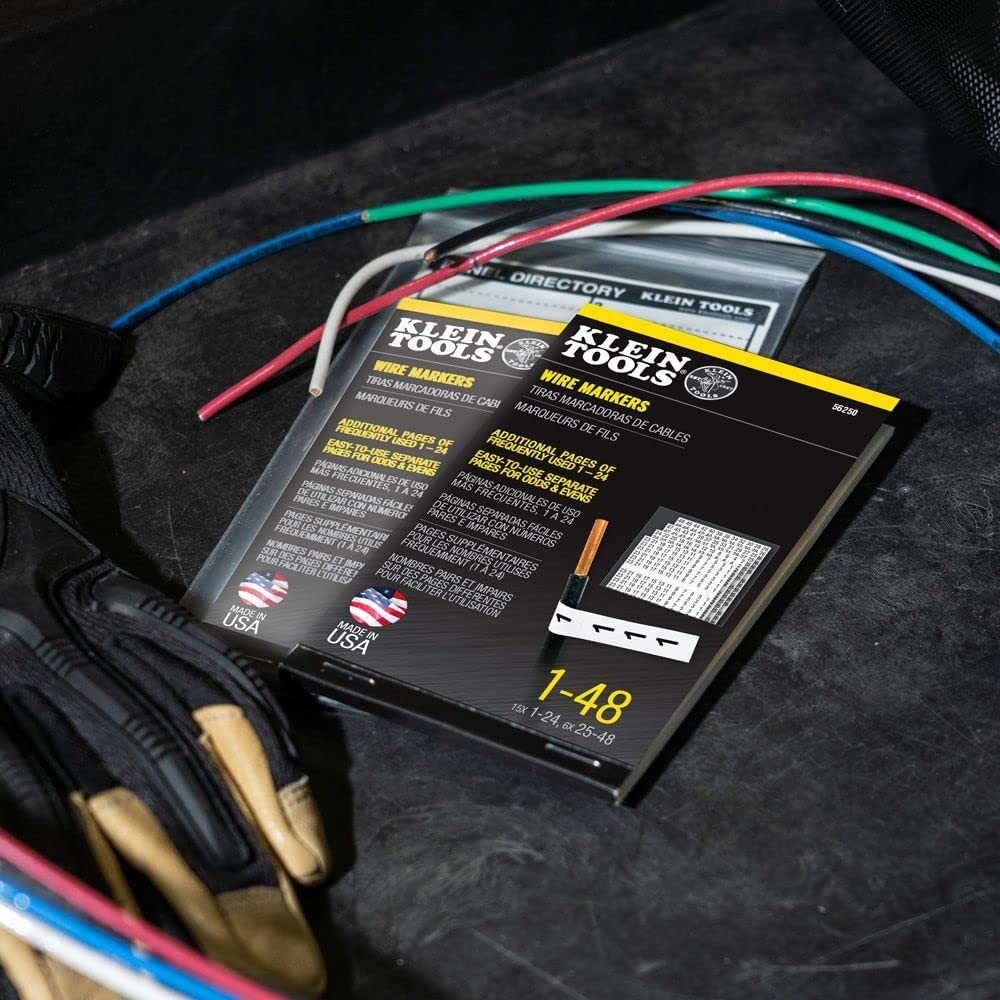 Wire Marker Numbers Book Panel Labels Adhesive Label Cable Markers Sheet Tags