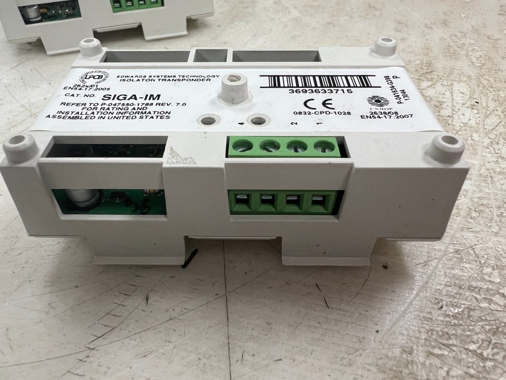 👀 EDWARDS EST FIRE ALARM ISOLATOR TRANSPONDER MODULE SIGA-IM