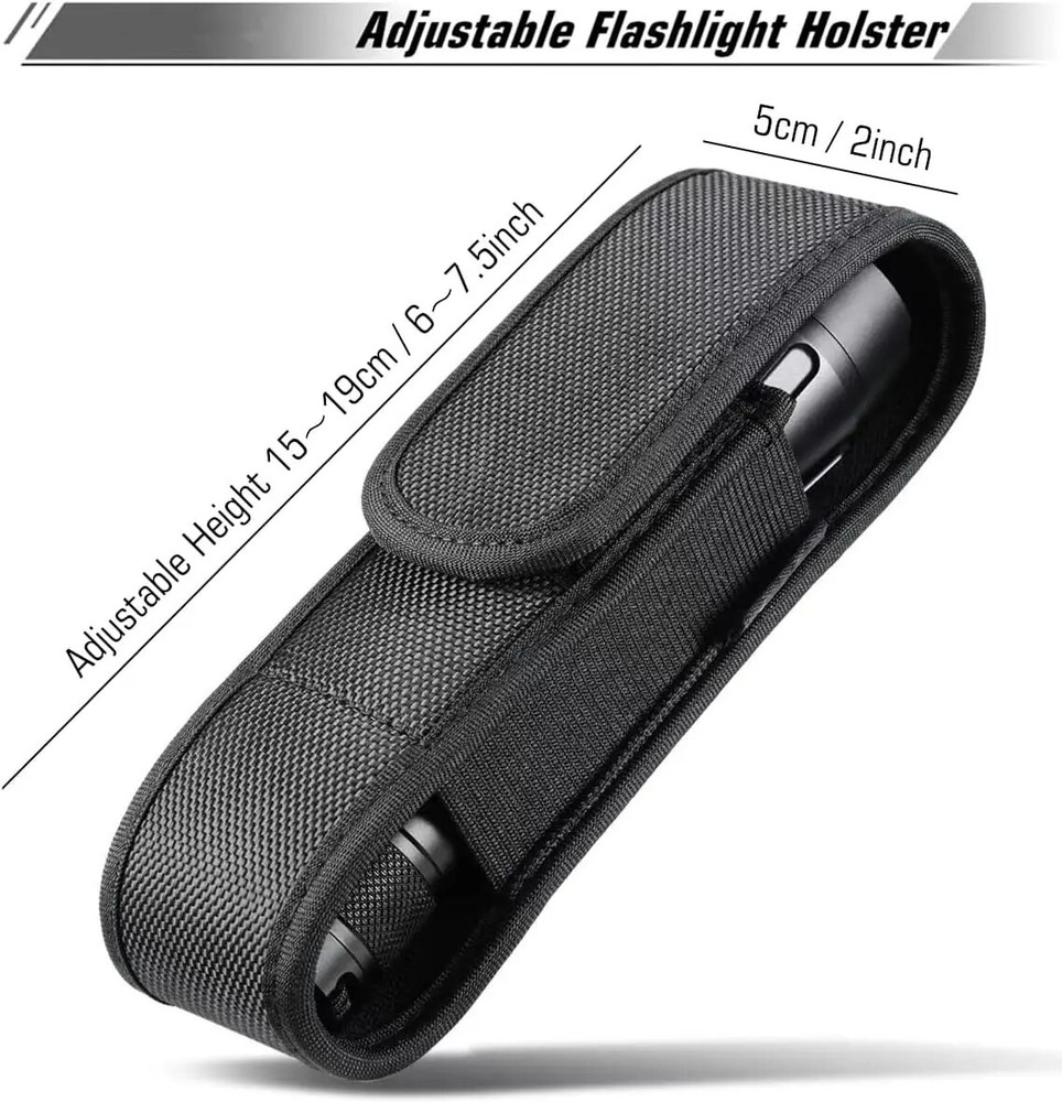YONCONO Flashlight Holster Molle Tactical Torch Cover Case Nylon Adjustable LED