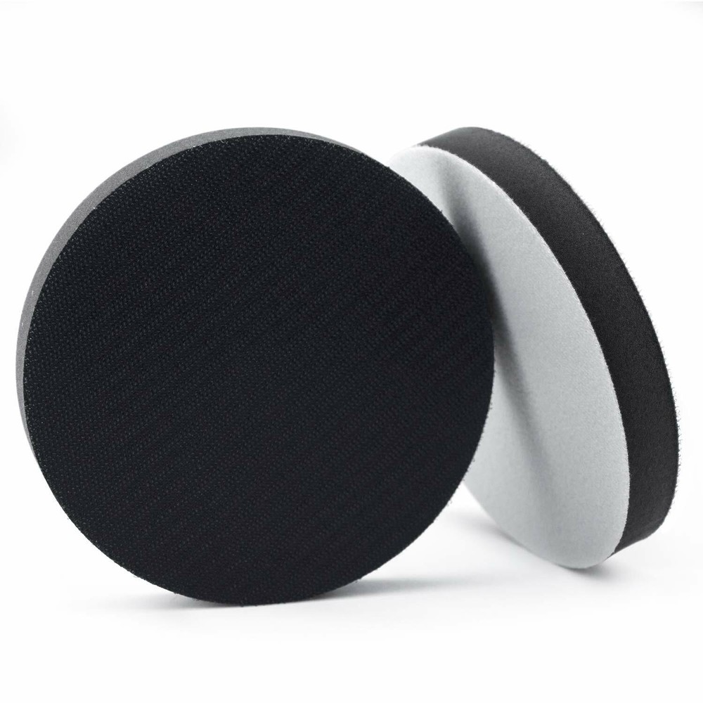 SATC 10PCS 6" Soft Sponge Interface Pad Hook&Loop No Hole Sanding Discs for Wood