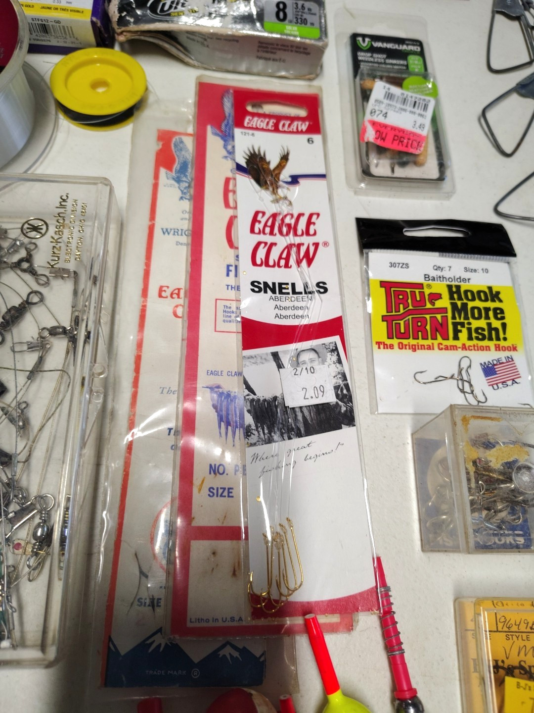 Fishing Supply Lot - Spinners, Line, Hooks, Bobbers, & More, New & Used (#2)