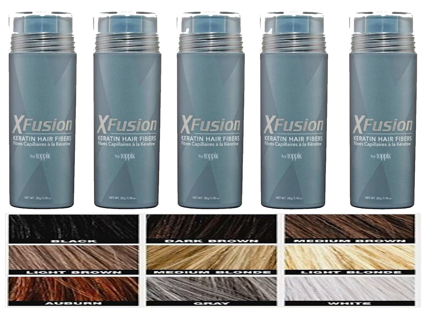 1 2 3 4 5 XFusion Keratin Hair Fibers 28G Choose Your Color Fastest Shipping