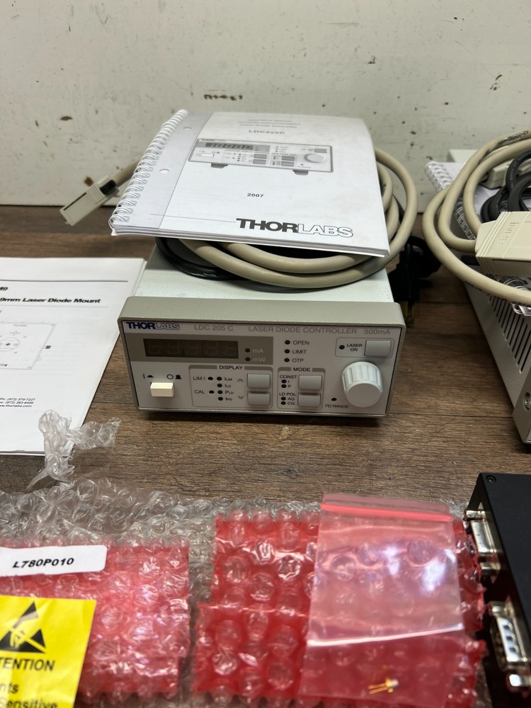 Thorlabs TED200C Temperature LDC205C Laser Diode Controller TCLDM9 Mount