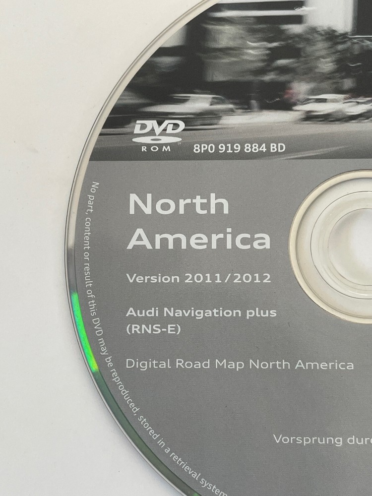 2005 06 07 08 AUDI A3 A4 RS4 S4 NAVIGATION PLUS RNS-E DVD VERSION 2011/2012 OEM