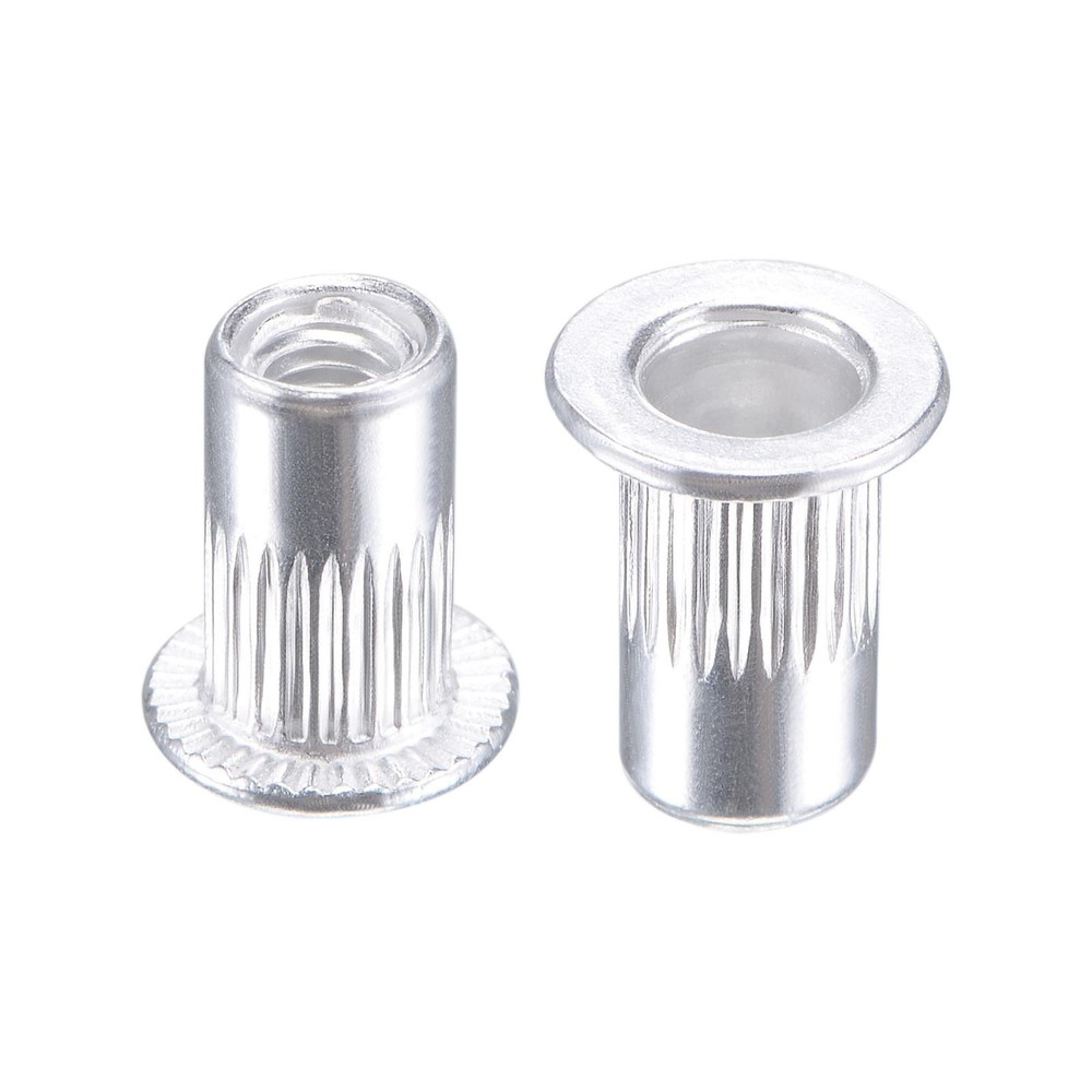 M3 Rivet Nuts Aluminium Alloy Knurled Flat Head Threaded Insert 25pcs