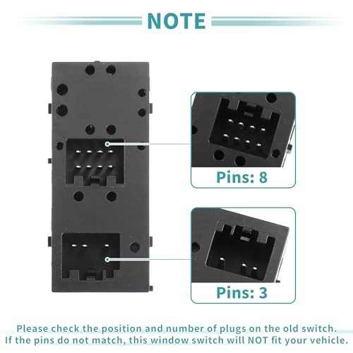 Front Left Driver Side Power Window Switch Window Control Switch Fit for