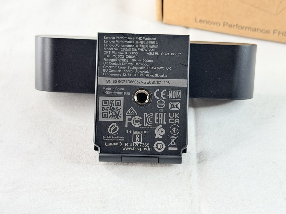 Lenovo Performance FHD Webcam modelFHDWC510