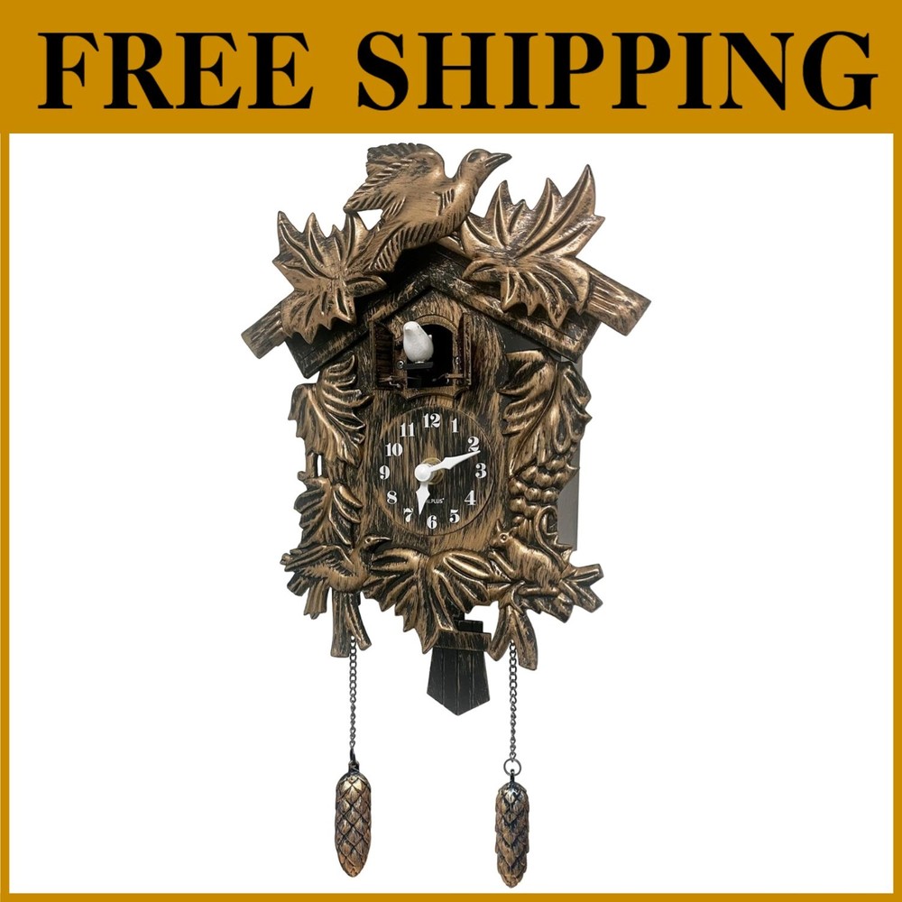 Vintage Bird Flapping Cuckoo Clock=