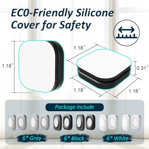 Magnetic Remote Control Holder Wall Mount Self-Adhesive, 6 Pack Upgraded