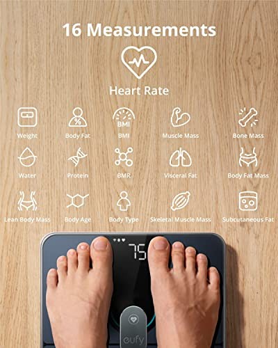 Smart Scale P2 Pro Digital Weight Scale With Wi-Fi Bluetooth 16 UK