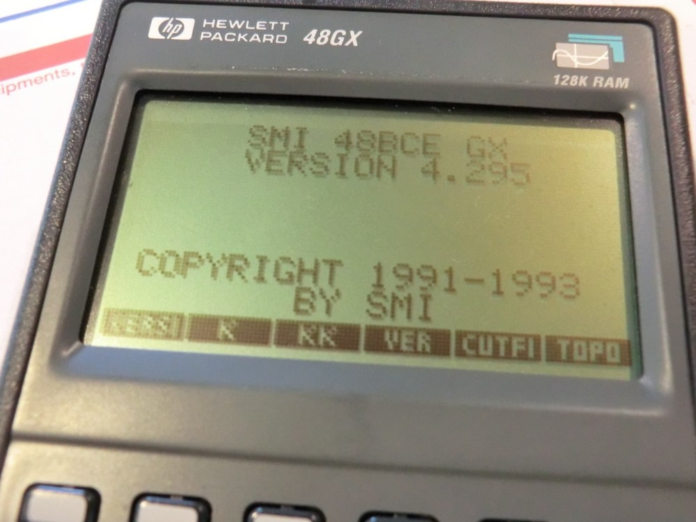 Vintage SMI Basic COGO for the HP-48GX