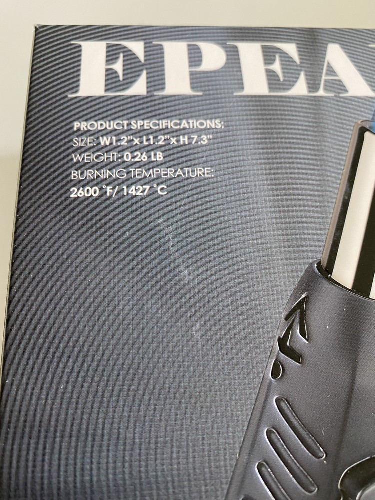 Vector EPEAK - Wind Resistant Single Jet Torch Lighter - Black 04 - New