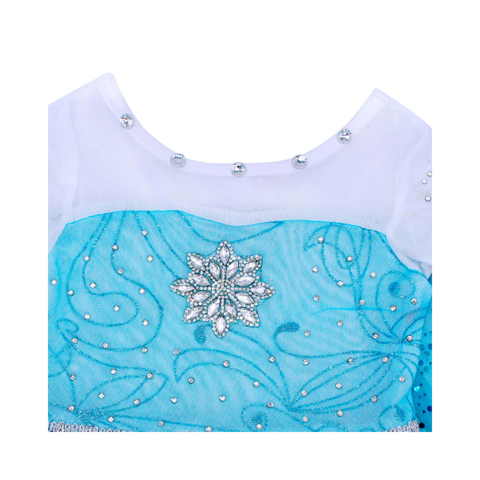 Deluxe Elsa Dress: Perfect for Frozen-Themed Occasions. Christmas Gift