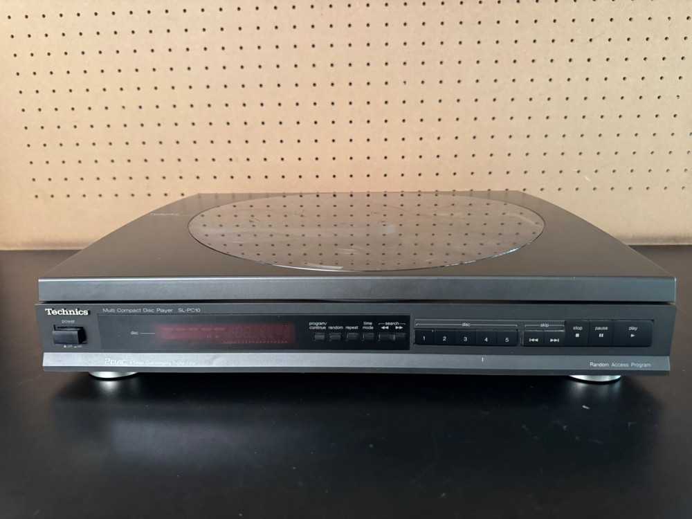 Technics SL-PC10 Multi Compact Disc Player 5 Disc Changer Tested Good