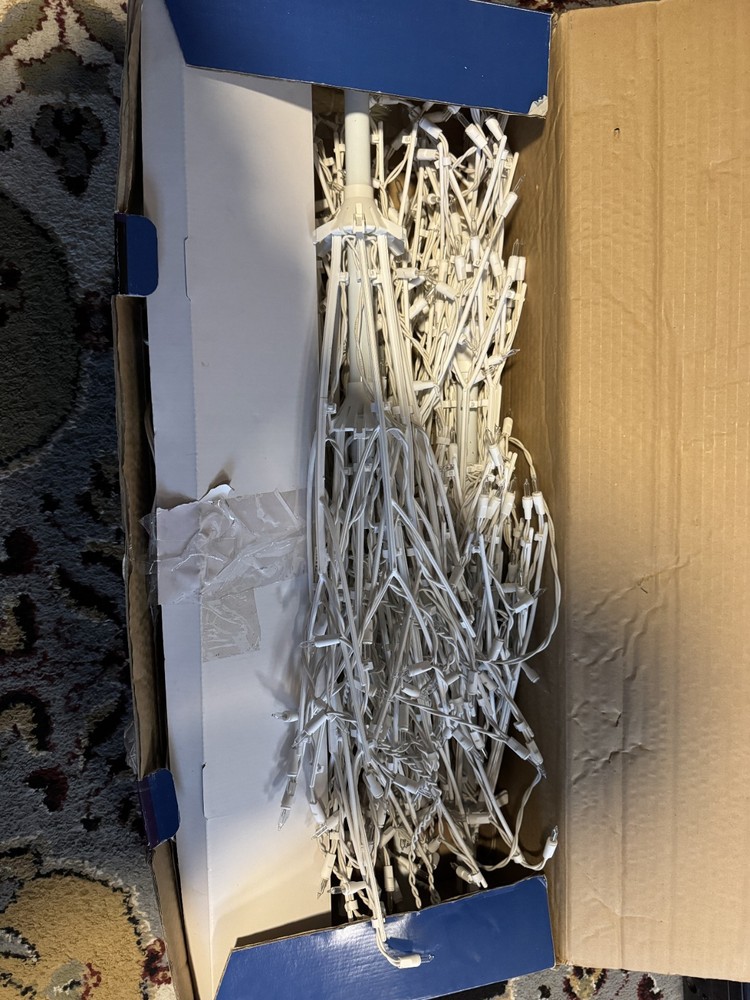 Holiday Time 6ft Lighted Wire Tree - MISSING BASE