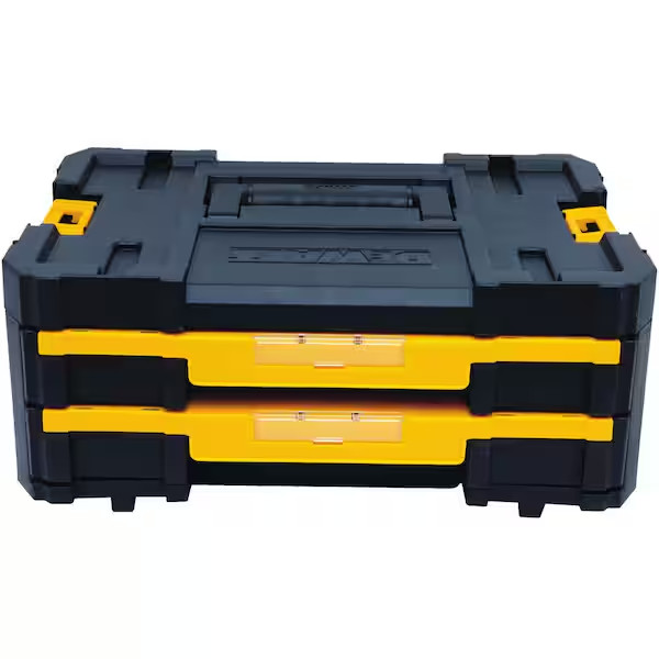 DEWALT TSTAK IV 7 in. Stackable 18-Compartment Double Shallow Drawer
