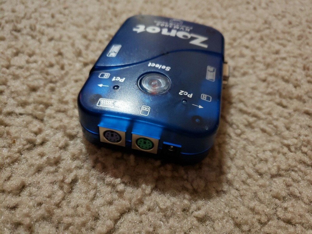 ZONET KVM3002 2 PORT KVM SWITCH NO CABLE