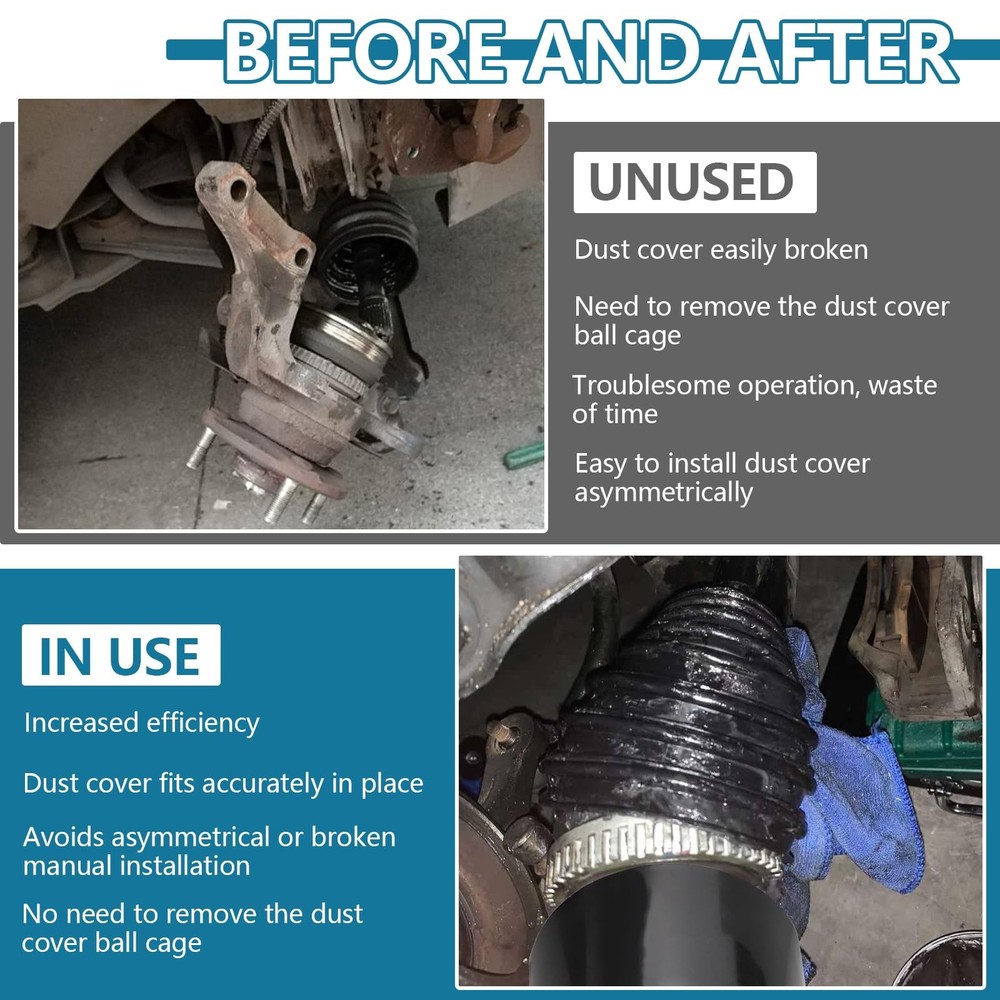 Hovom CV Boot Installation Tool, Plastic Stretch Black