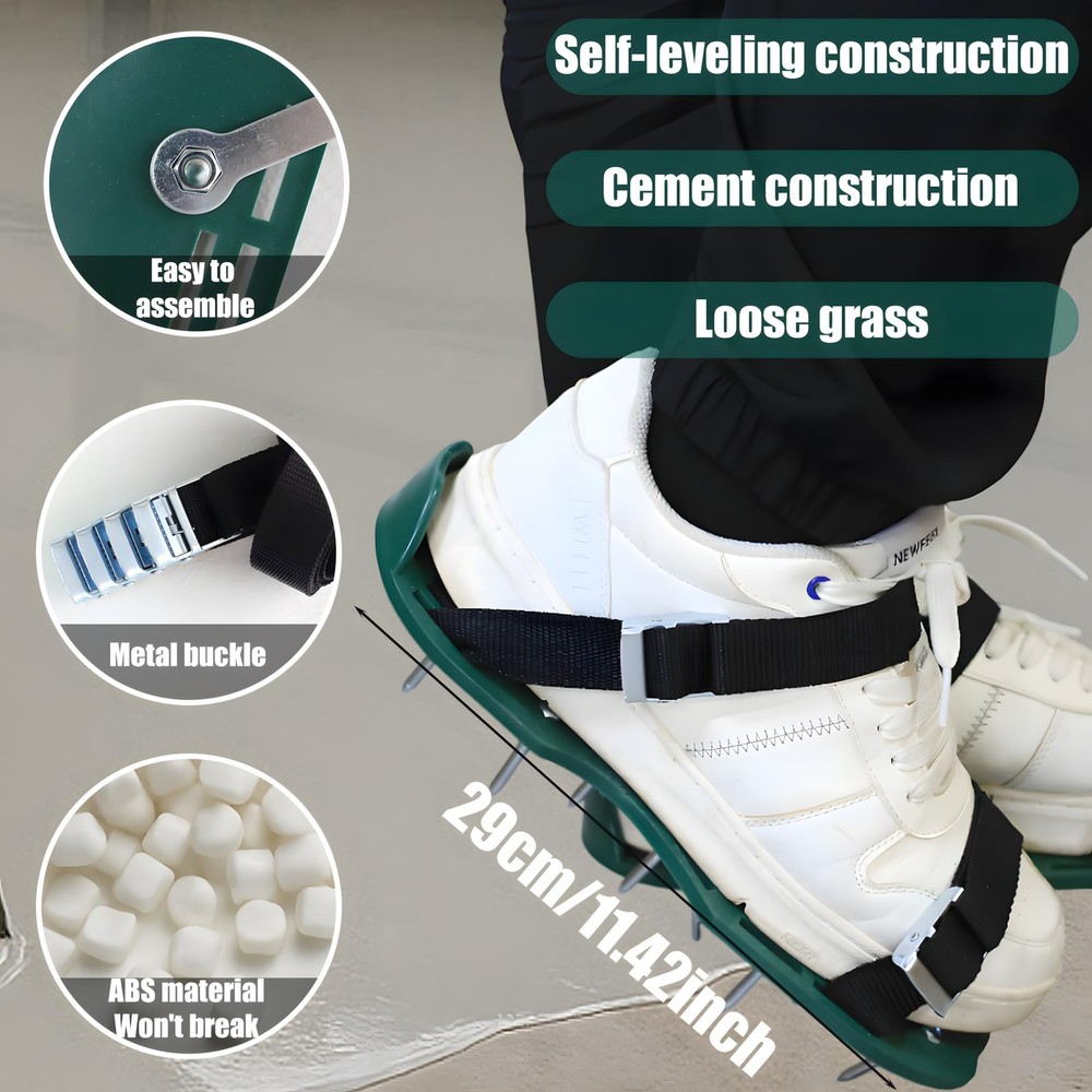 Self Leveling Cement Tool Kit,Epoxy Flooring Tool Kit,Self-Leveling Rake,Spik...