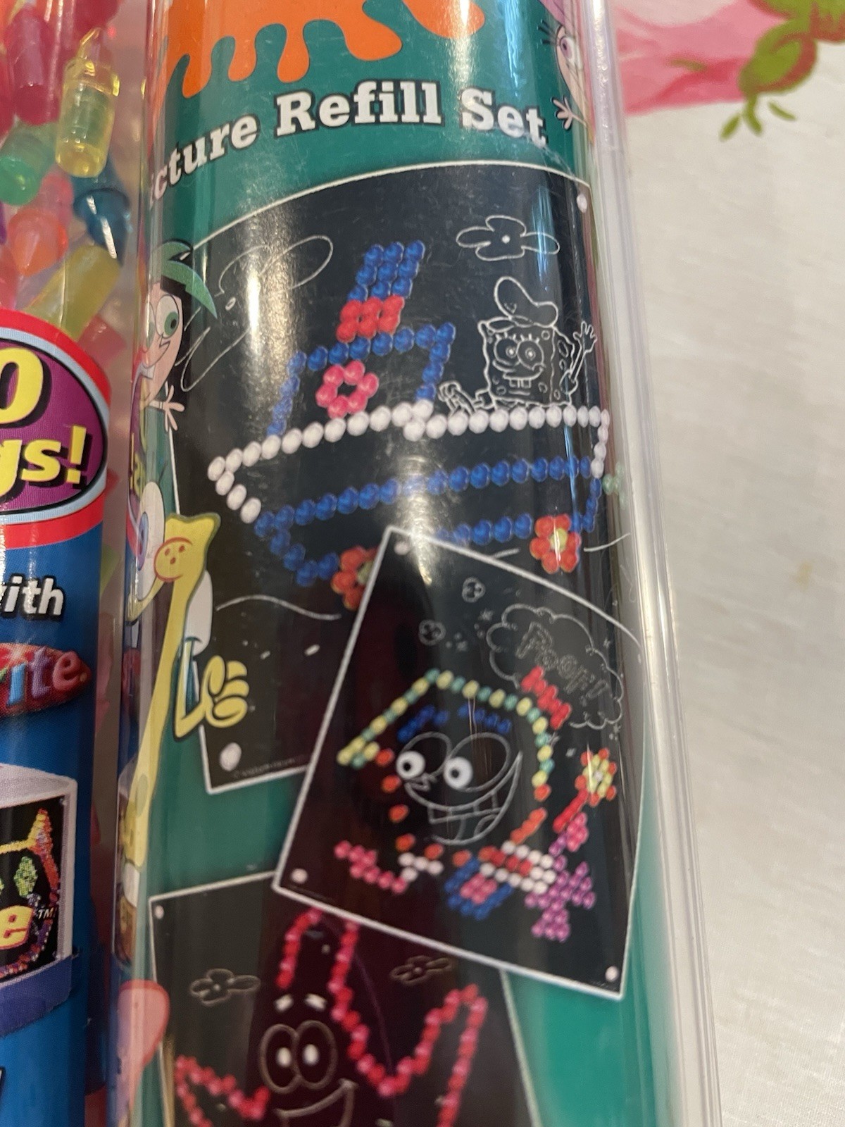 Lite Brite Cube/Flat Screen Nicktoons Picture Refill Set