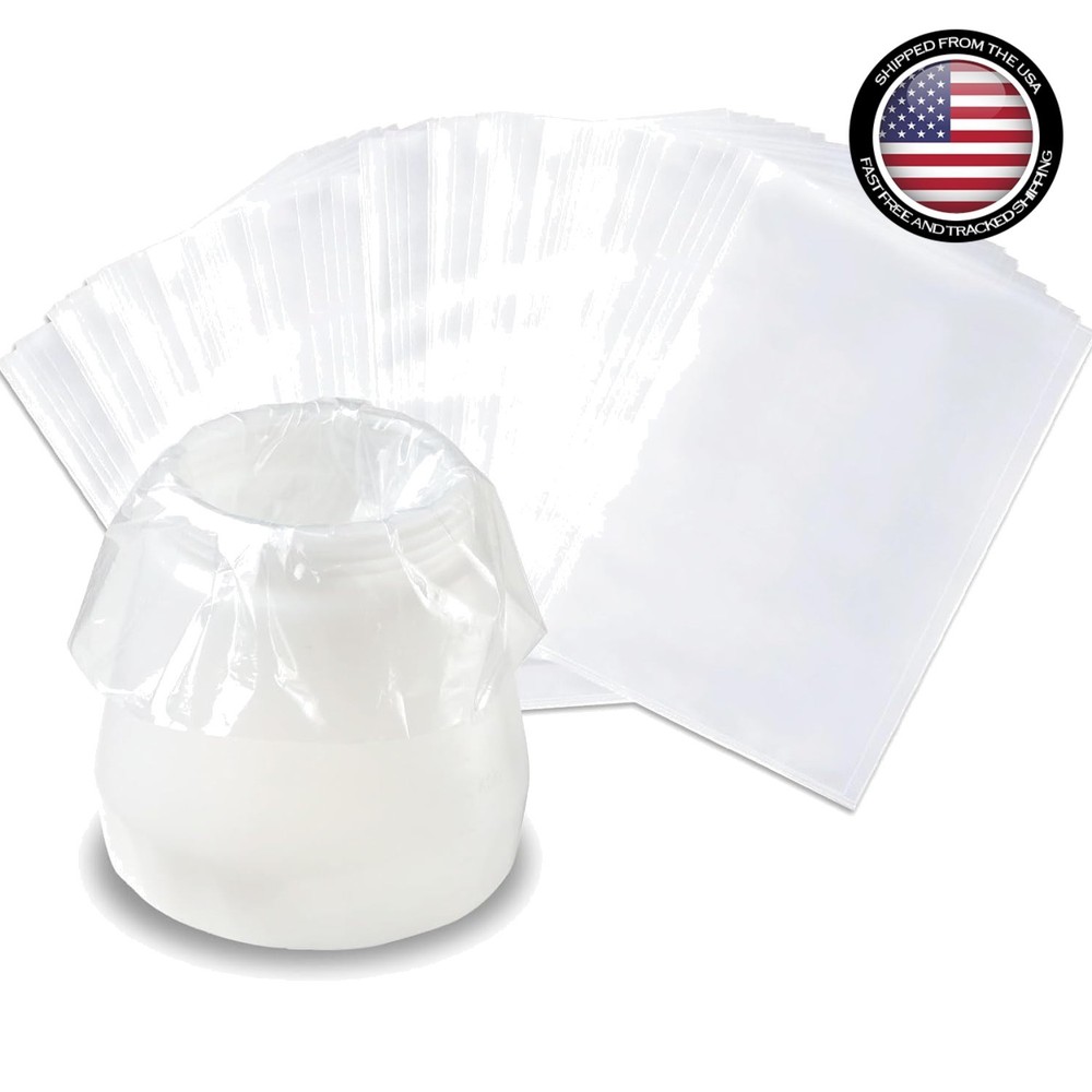 Durable 100-Count Paint Sprayer Bag Liners - 7.8'' x 11.8'' Easy Clean Solution