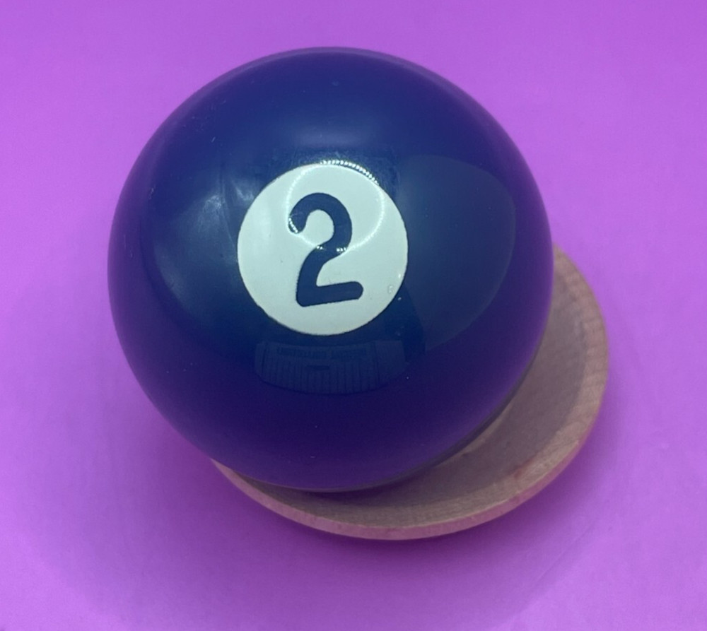 Replacement Mini Billiards Pool Ball - 1.5" Diameter - Solid Navy Blue #2 Ball