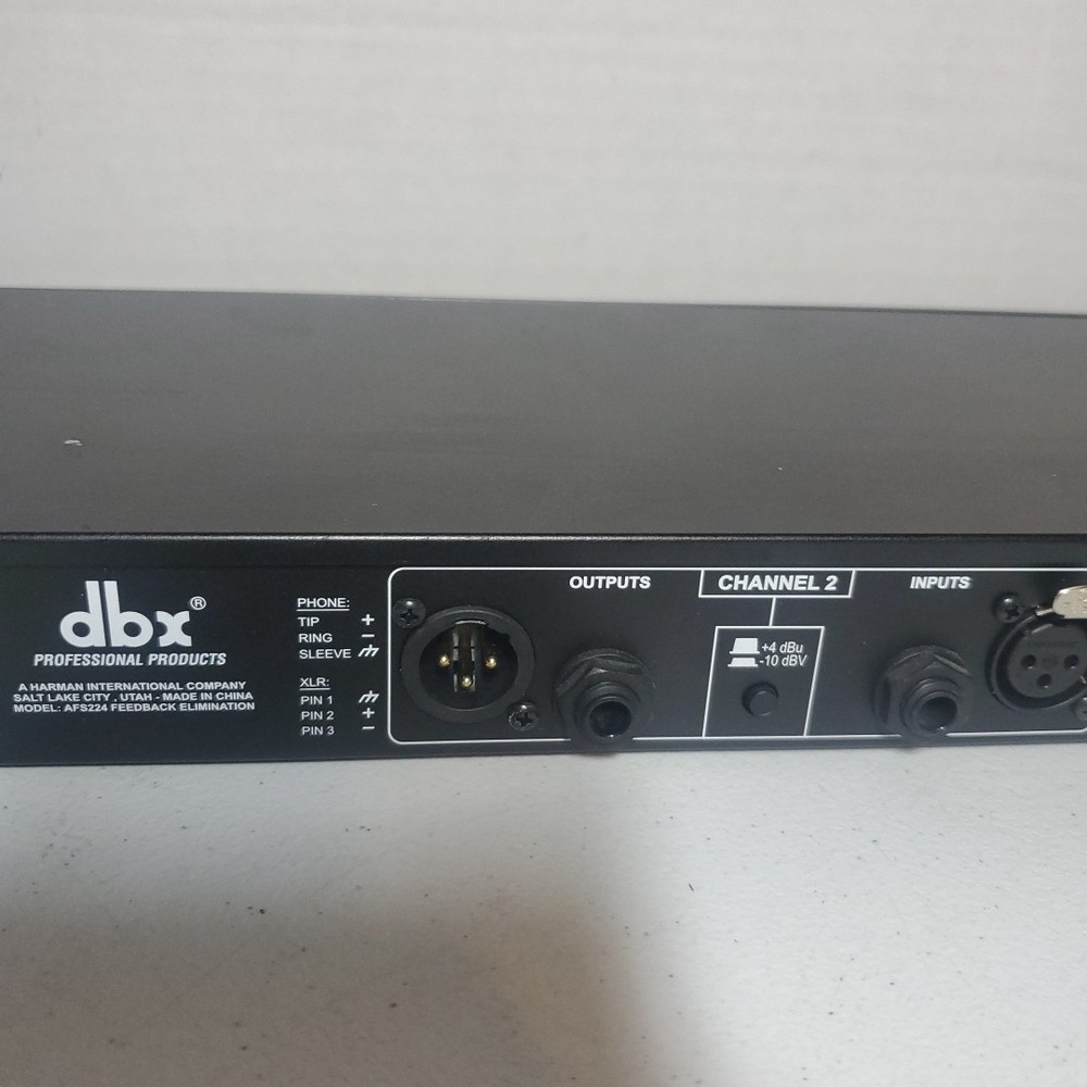 DBX AFS224 Dual Channel Advanced Feedback Suppression Processor