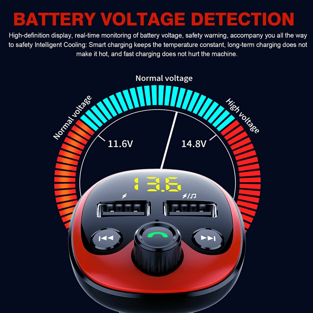 Bluetooth FM Transmitter MP3 Player for CAR Adapter Kit USB Charger Wireless