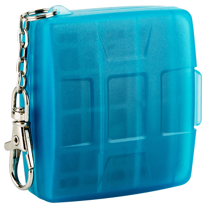 JJC Memory Card Case Mini w/ Lock&Ring 2SD+2MSD+2SIM+2Micro SIM+2Nano SIM Cards