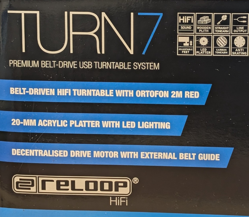 Reloop Turn 7 Premium Belt Drive USB Turntable System