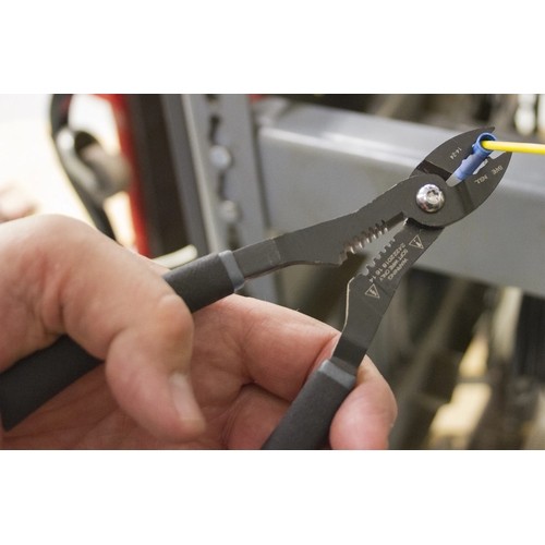 Lisle 68250 14-24 Gauge Compact Multi Function Wire Stripper, Strips and Cuts,