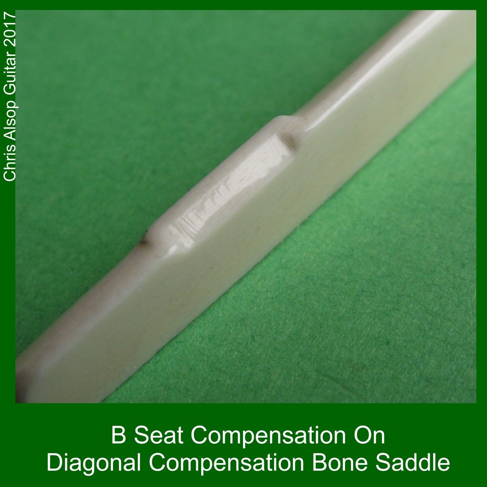 Diagonal Compensating Bone Guitar Saddle. You give Height, Width, Length. PS001d