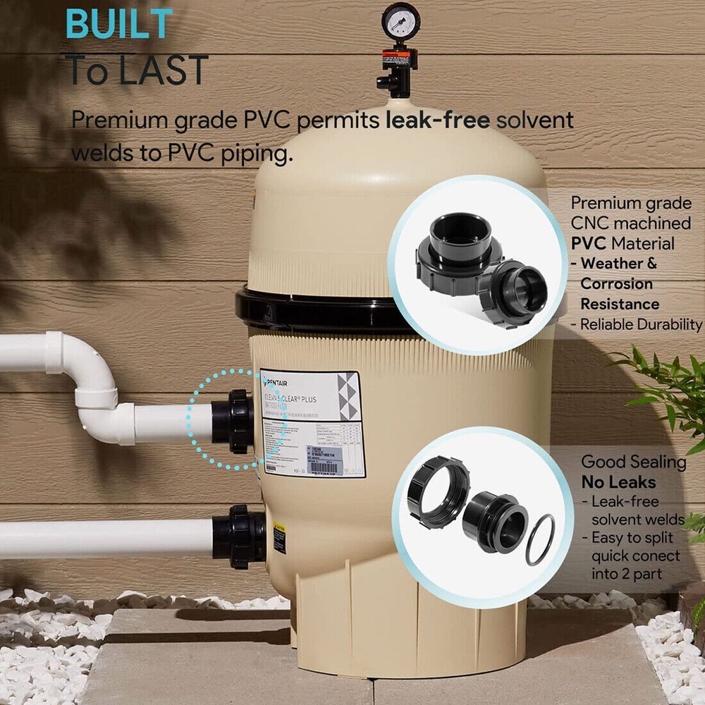 270100 Valve Adaptor Replacement Kit for Pentair Quad D.E.and Clear Plus Filter