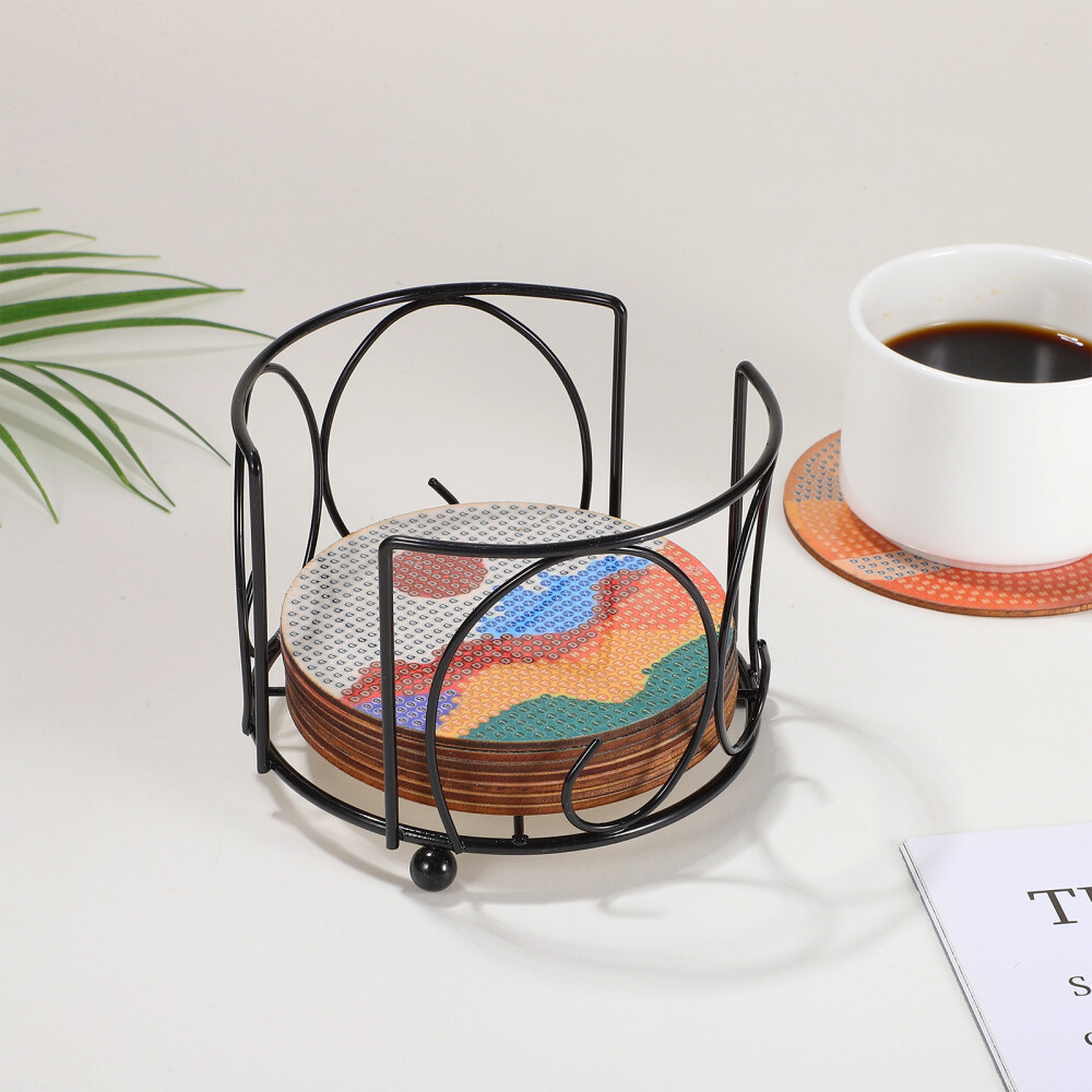 Iron Coaster Holder Iron Frame Coaster Holders Without Coasters Display Stand