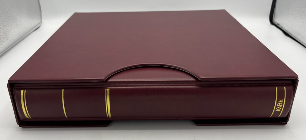 Leuchtturm Burgundy 16 Ring Album & Slipcase US 2007-2013 Pages