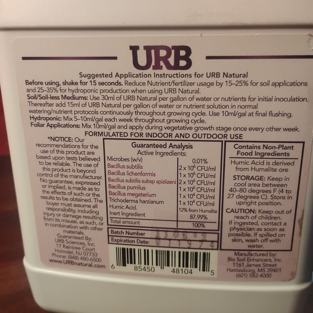 URB Natural Microbial Inoculant