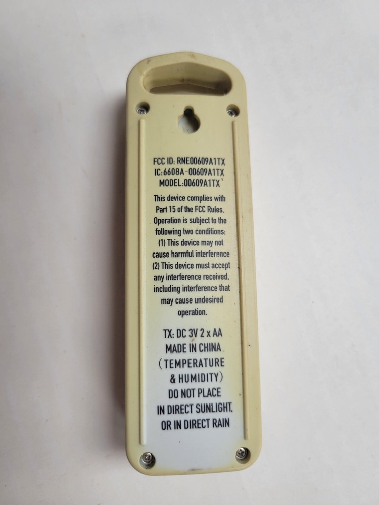 UNTESTED AcuRite Temperature Humidity Sensor REMOTE 00609A1TX